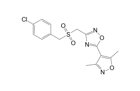 3-{[(p-chlorobenzyl)sulfonyl]methyl}-5-(3,5-dimethyl-4-isoxazolyl)-1,2,4-oxadiazole