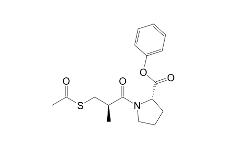 1-((2'R)-3'-Acetylthio-2'-methylpropanoyl)-L-proline Phenyl Ester