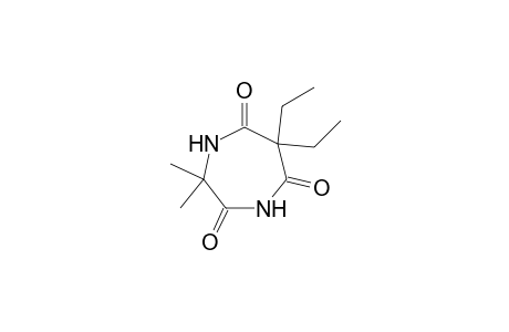 1H-1,4-Diazepine-2,5,7(6H)-trione, 6,6-diethyldihydro-3,3-dimethyl-