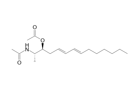 Acetamide, N-[2-(acetyloxy)-1-methyl-4,6-tridecadienyl]-, [S-[R*,R*-(E,E)]]-