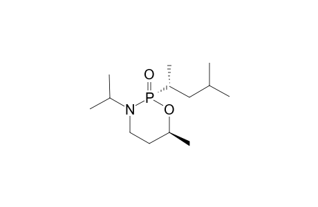 (S)-(2u,6l,1'u)-2-(1',3'-Dimethylbutyl)-6-methyl-3-(1-methylethyl)-1,3,2-oxazaphosphorinane-2-oxide
