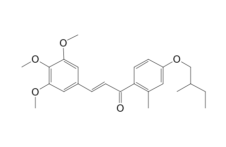 4'-(2-Methylbutyl)oxy-2'-methyl-3,4,5-trimethoxychalcone (isomer 1)