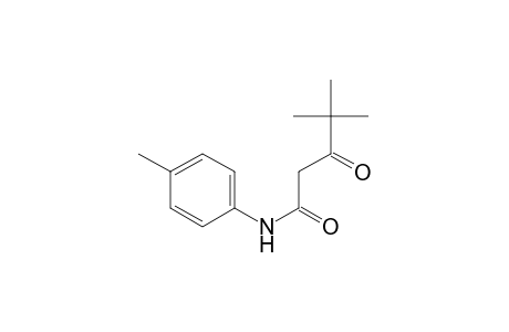 Pentanamide, 4,4-dimethyl-N-(4-methylphenyl)-3-oxo-