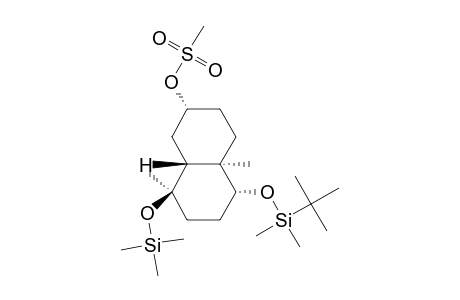 (2.alpha.,4a.alpha.,5.alpha.,8.beta.,8a.beta.)-5-[(tert-Butyldimethylsilyl)oxy]decahydro-4a,8-dimethyl-8-[(trimethylsilyl)oxy]-2-naphthaleneol 2-(Methanesulfonate)