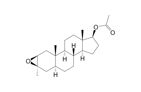 2b,3-Epoxy-3-methyl-5a-androstan-17b-yl acetate