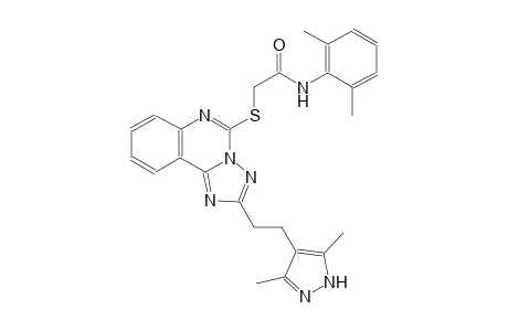 acetamide, N-(2,6-dimethylphenyl)-2-[[2-[2-(3,5-dimethyl-1H-pyrazol-4-yl)ethyl][1,2,4]triazolo[1,5-c]quinazolin-5-yl]thio]-