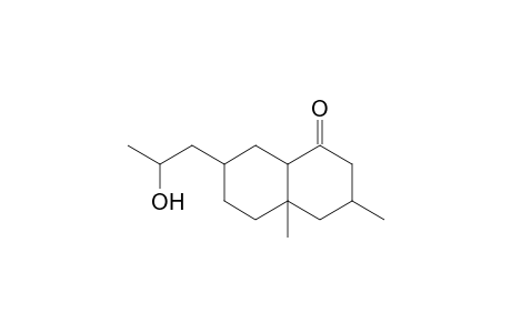 4,6-Dimethyl-9-(2-hydroxypropyl)bicyclo[4.4.0]decan-2-one