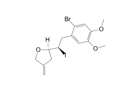 threo-2-(2-(2-Bromo-4,5-dimethoxyphenyl)-1-iodoethyl)-4-methylenetetrahydrofuran