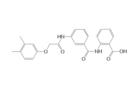 benzoic acid, 2-[[3-[[(3,4-dimethylphenoxy)acetyl]amino]benzoyl]amino]-