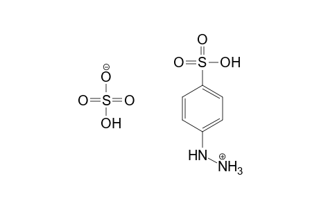 Benzenesulfonic acid, 4-hydrazino-, hydrogen sulfate, salt