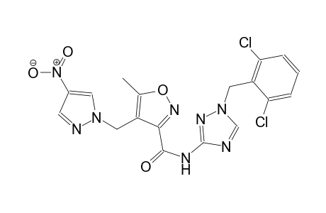 N-[1-(2,6-dichlorobenzyl)-1H-1,2,4-triazol-3-yl]-5-methyl-4-[(4-nitro-1H-pyrazol-1-yl)methyl]-3-isoxazolecarboxamide
