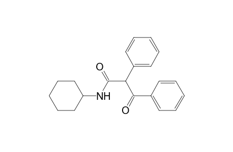 Benzenepropanamide, N-cyclohexyl-.beta.-oxo-.alpha.-phenyl-