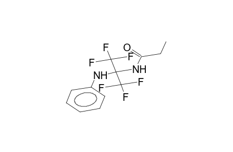 1,1,1,3,3,3-hexafluoro-2-anilino-2-propanamidoethane
