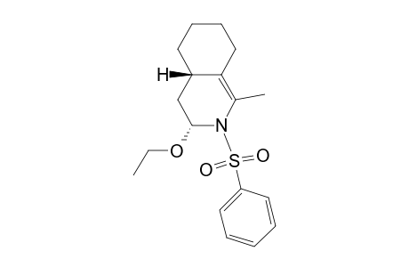 Isoquinoline, 3-ethoxy-2,3,4,4a,5,6,7,8-octahydro-1-methyl-2-(phenylsulfonyl)-, trans-
