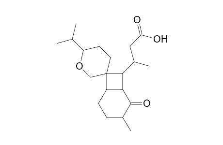 Spiro[bicyclo[4.2.0]octane-7,3'(4'H)-[2H]pyran]-8-propanoic acid, dihydro-.beta.,3-dimethyl-6'-(1-methylethyl)-2-oxo-