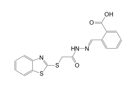 2-((E)-{[(1,3-benzothiazol-2-ylsulfanyl)acetyl]hydrazono}methyl)benzoic acid