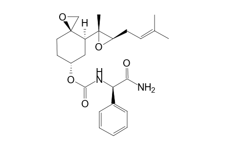 [(3R,4S,6R)-4-[(2R,3R)-2-methyl-3-(3-methylbut-2-enyl)oxiran-2-yl]-1-oxaspiro[2.5]octan-6-yl] N-[(1R)-2-amino-2-oxo-1-phenyl-ethyl]carbamate