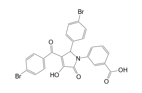 benzoic acid, 3-[3-(4-bromobenzoyl)-2-(4-bromophenyl)-2,5-dihydro-4-hydroxy-5-oxo-1H-pyrrol-1-yl]-