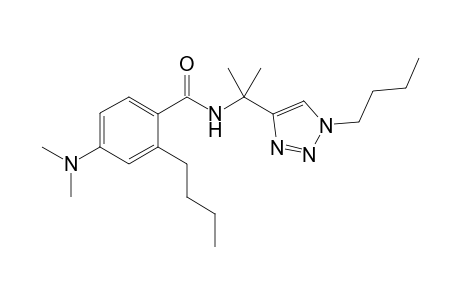 2-n-Butyl-N-[2-(1-n-butyl-1H-1,2,3-triazol-4-yl)propan-2-yl]-4-(dimethylamino)-benzamide