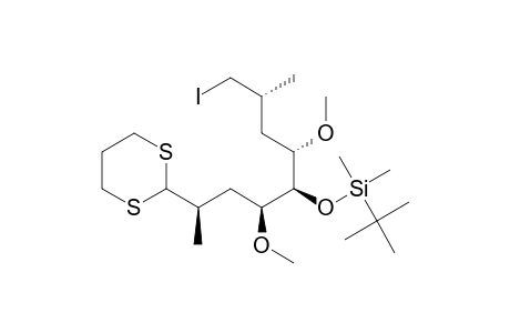 Silane, (1,1-dimethylethyl)[[4-(1,3-dithian-2-yl)-1-(4-iodo-1-methoxy-3-methylbutyl)-2-methoxypentyl]oxy]dimethyl-, [1S-[1R*(1R*,3S*),2R*,4S*]]-