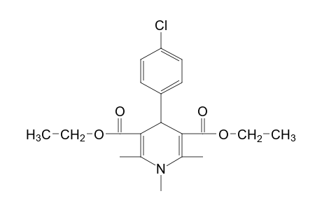 4-(p-Chlorophenyl)-1,4-dihydro-1,2,6-trimethyl-3,5-pyridinedicarboxylic acid, diethyl ester