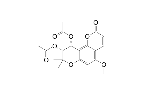 (+/-)-CIS-3',4'-DIACETOXY-3',4'-DIHYDRO-5-METHOXYSESELIN