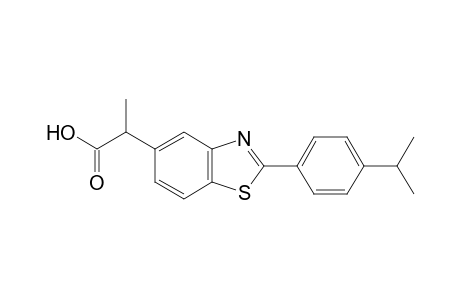 2-(p-cumenyl)-α-methyl-5-benzothiazoleacetic acid