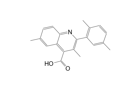 2-(2,5-dimethylphenyl)-3,6-dimethyl-4-quinolinecarboxylic acid