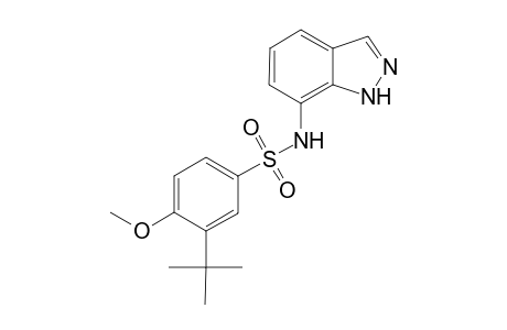 3-tert-Butyl-N-(1H-indazol-7-yl)-4-methoxybenzene-1-sulfonamide