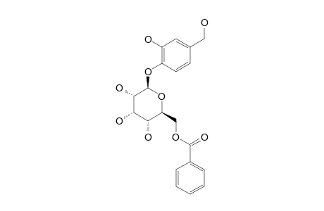 PILORUBROSINE;2-HYDROXY-4-HYDROXYMETHYLPHENYL-(6'-O-BENZOYL)-O-BETA-D-ALLOPYRANOSIDE