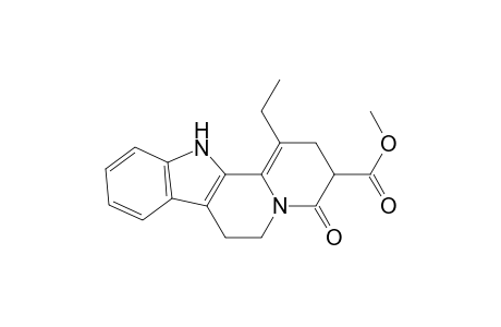 Indolo[2,3-a]quinolizine-3-carboxylic acid, 1-ethyl-2,3,4,6,7,12-hexahydro-4-oxo-, methyl ester, (.+-.)-