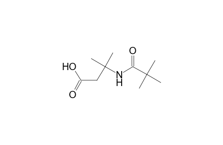 Butanoic acid, 3-[(2,2-dimethyl-1-oxopropyl)amino]-3-methyl-