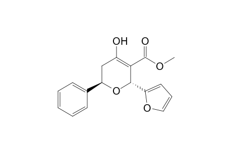 (2R,6R)-2-Furyl-4-hydroxy-6-phenyl-5,6-dihydro-2H-pyran-3-carboxylic acid methyl ester