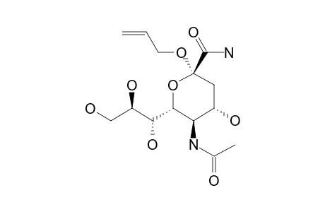 ALLYL-5-ACETAMIDO-3,5-DIDEOXY-D-GLYCERO-ALPHA-D-GALACTO-2-NONULOPYRANOSIDONAMIDE