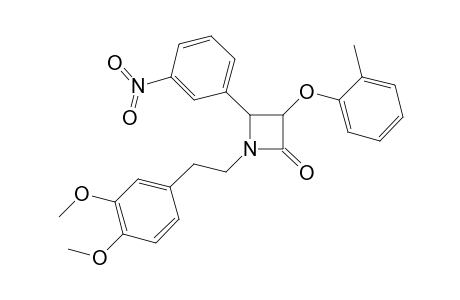 1-Homoveratryl-3-(2-methylphenoxy)-4-(3-nitrophenyl)azetidin-2-one