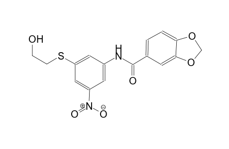 1,3-benzodioxole-5-carboxamide, N-[3-[(2-hydroxyethyl)thio]-5-nitrophenyl]-