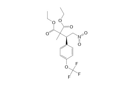 (S)-DIETHYL-2-METHYL-2-[2-NITRO-1-(4-(TRIFLUOROMETHOXY)-PHENYL)-ETHYL]-MALONATE