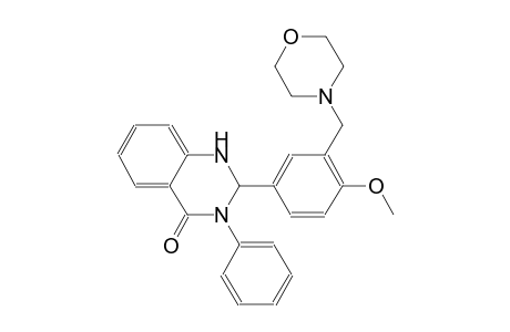 2-[4-methoxy-3-(4-morpholinylmethyl)phenyl]-3-phenyl-2,3-dihydro-4(1H)-quinazolinone