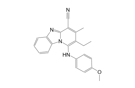 2-ethyl-1-(4-methoxyanilino)-3-methylpyrido[1,2-a]benzimidazole-4-carbonitrile