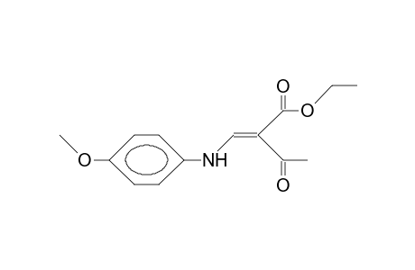 N-[(2-Acetyl-2-ethoxycarbonyl)ethenyl]-N-(4'-methoxy-phenyl)amine