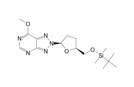 2-(2,3-DIDEOXY-5-O-[(1,1-DIMETHYLETHYL)-DIMETHYLSILYL]-BETA-D-GLYCERO-PENTOFURANOSYL)-7-METHOXY-2H-1,2,3-TRIAZOLO-[4,5-D]-PYRIMIDINE