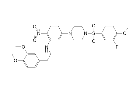 benzeneethanamine, N-[5-[4-[(3-fluoro-4-methoxyphenyl)sulfonyl]-1-piperazinyl]-2-nitrophenyl]-3,4-dimethoxy-