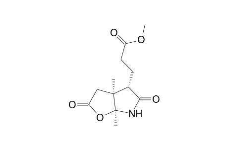 Methyl 3-{(1S,2S,5S)-1,5-dimethyl-3,7-dioxo-4-aza-6-oxabicyclo[3.3.0]oct-2-yl}-propionate