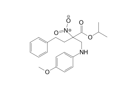 Isopropyl 2-((4-methoxyphenylamino)methyl)-2-nitro-4-phenylbutanoate