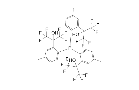 Benzenemethanol, 2,2',2''-phosphinidynetris[5-methyl-.alpha.,.alpha.-bis(trifluoromethyl)-