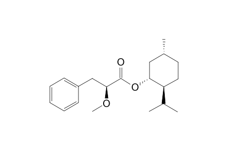 2S-Methoxy 3-phenyl propionic acid D-menthyl ester