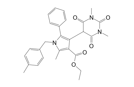 Ethyl 4-(1,3-dimethyl-2,4,6-trioxohexahydropyrimidin-5-yl)- 2-methyl-1-(4-methylbenzyl)-5-phenyl-1H-pyrrole-3-carboxylate