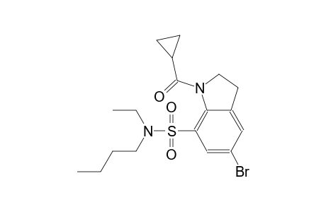 1H-indole-7-sulfonamide, 5-bromo-N-butyl-1-(cyclopropylcarbonyl)-N-ethyl-2,3-dihydro-