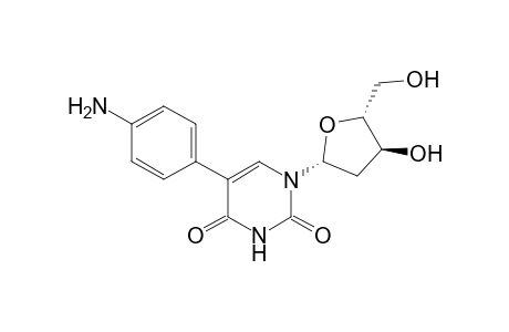 5-(4-aminophenyl)-1-[(2R,4S,5R)-4-hydroxy-5-(hydroxymethyl)-2-oxolanyl]pyrimidine-2,4-dione