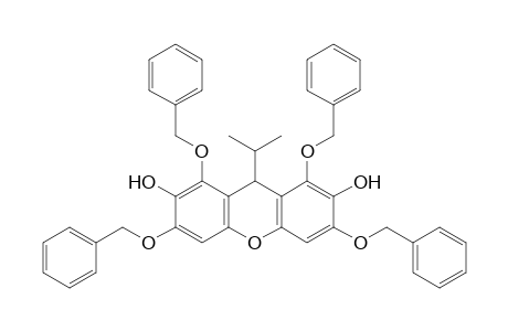 2,7-Dihydroxy-1,3,6,8-tetrabenzyloxy-9-isopropyl-9H-xanthene